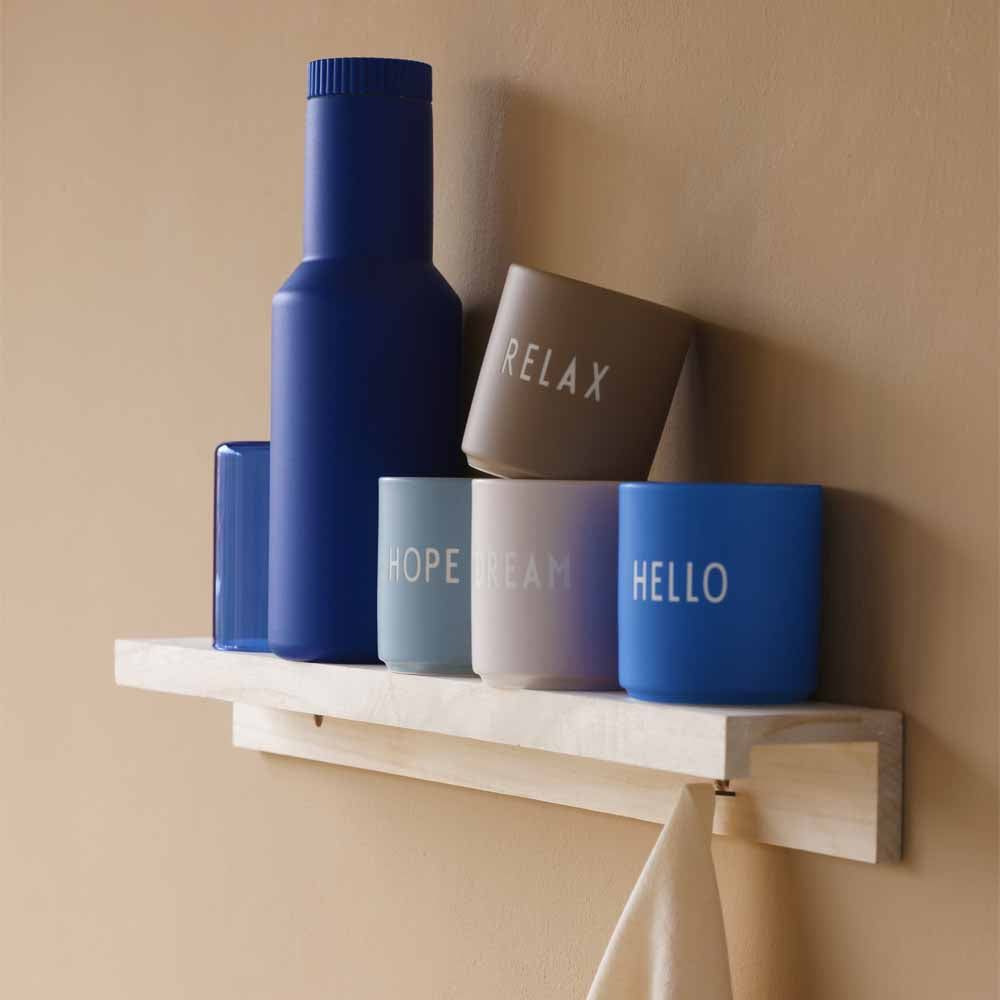 כוס פורצלן HELLO כחול