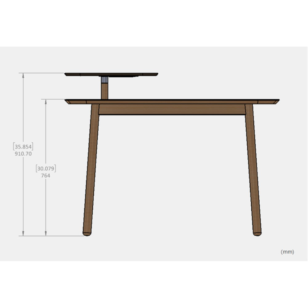 שולחן כתיבה Swivo עץ טבעי