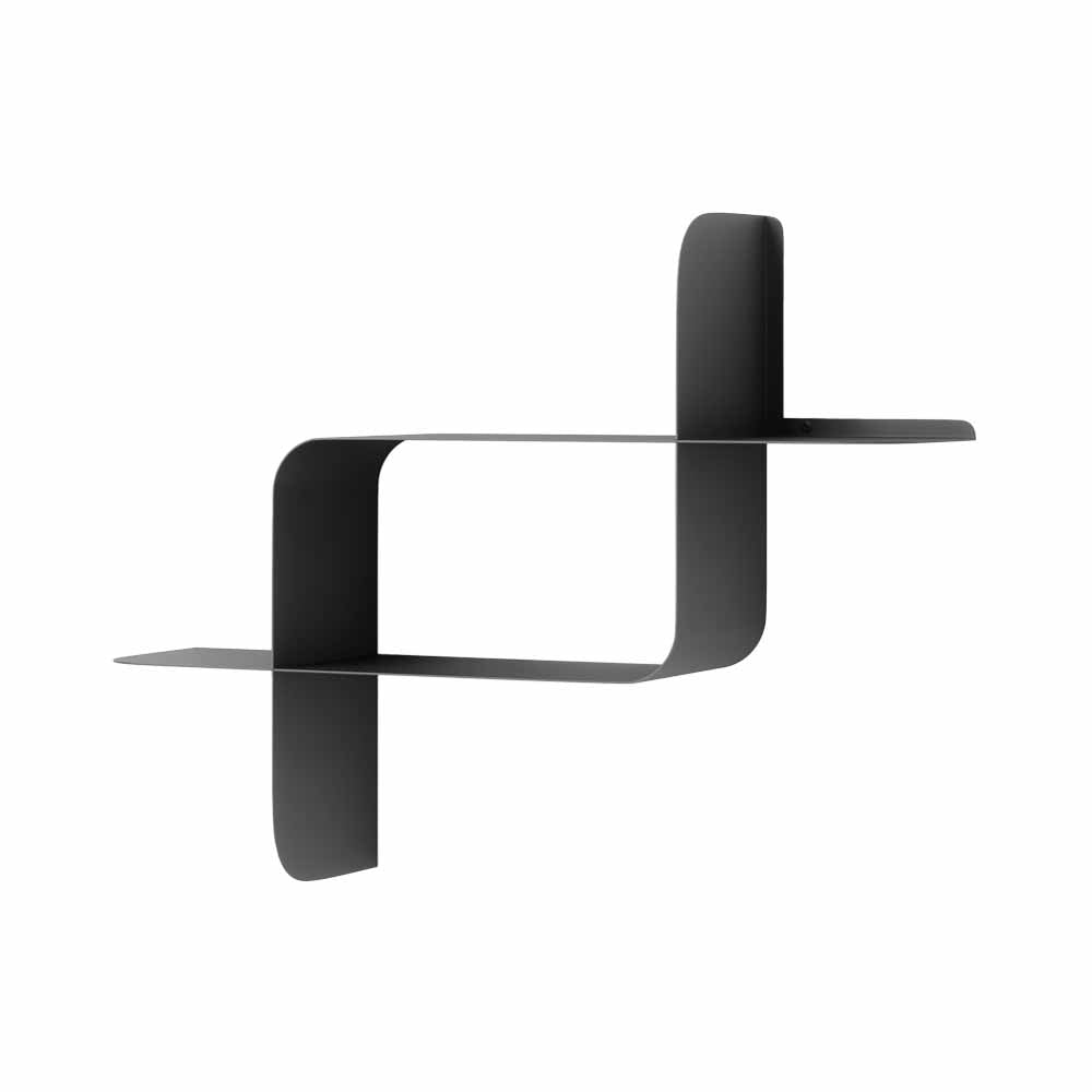 זוג מדפי MONTAGE מתכת שחור