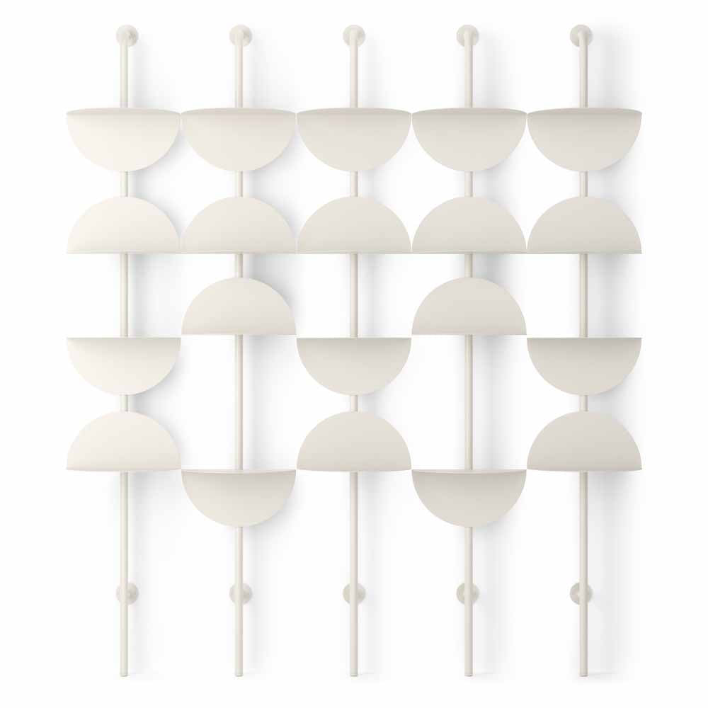 מדפי קיר SOLIS לבן