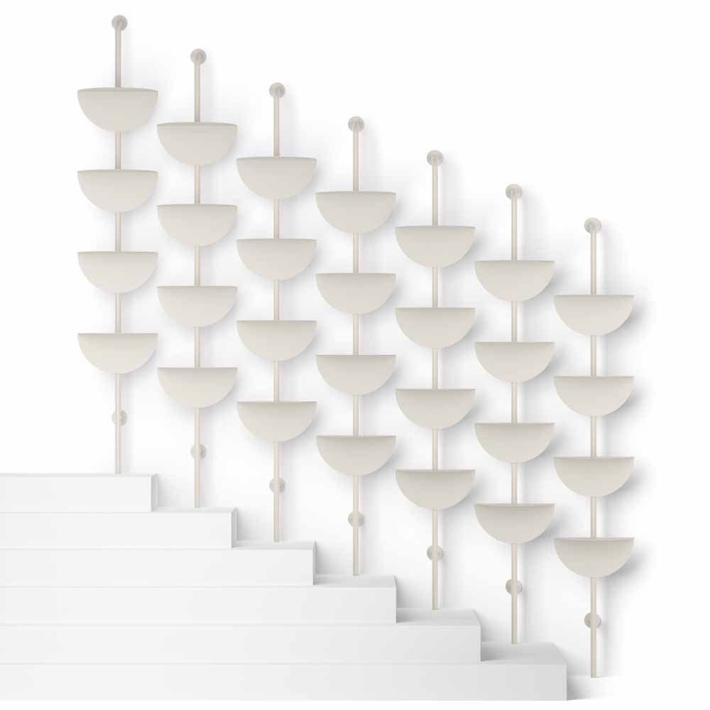 מדפי קיר SOLIS לבן