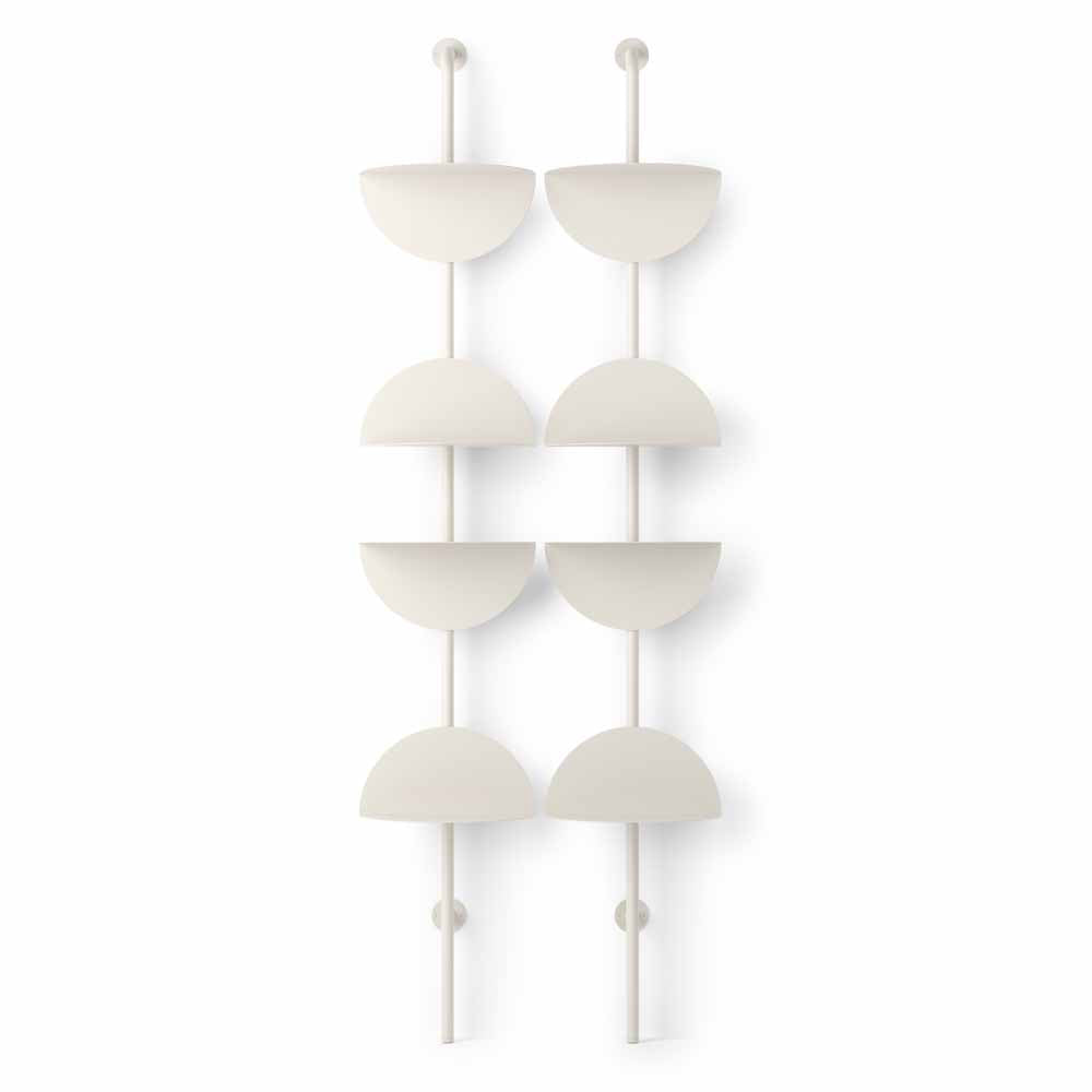 מדפי קיר SOLIS לבן