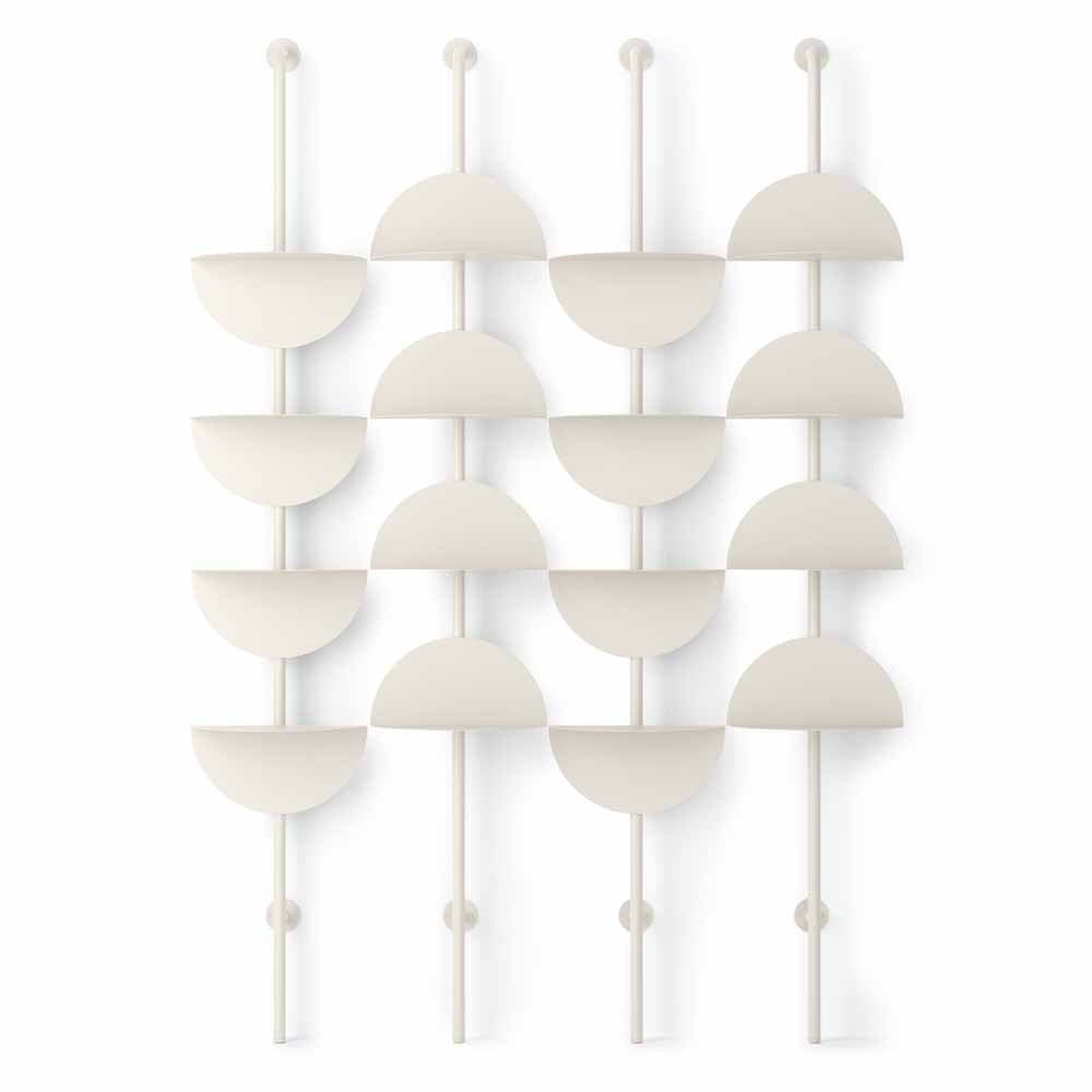 מדפי קיר SOLIS לבן