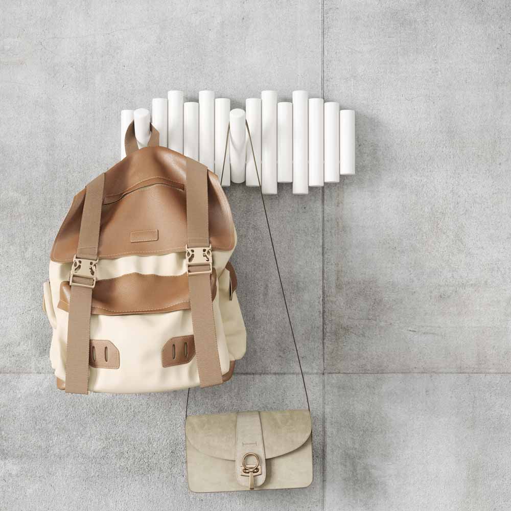 מתלה קיר PICKET לבן