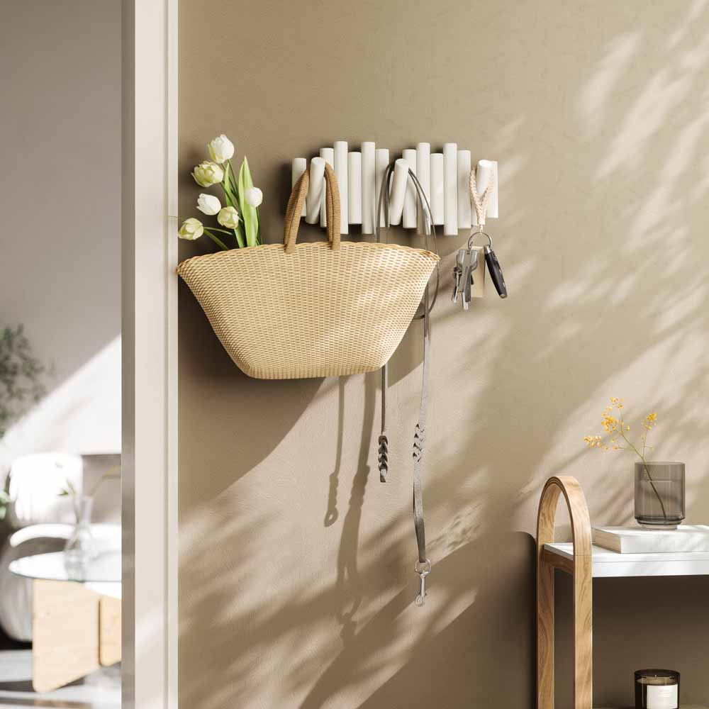 מתלה קיר PICKET לבן