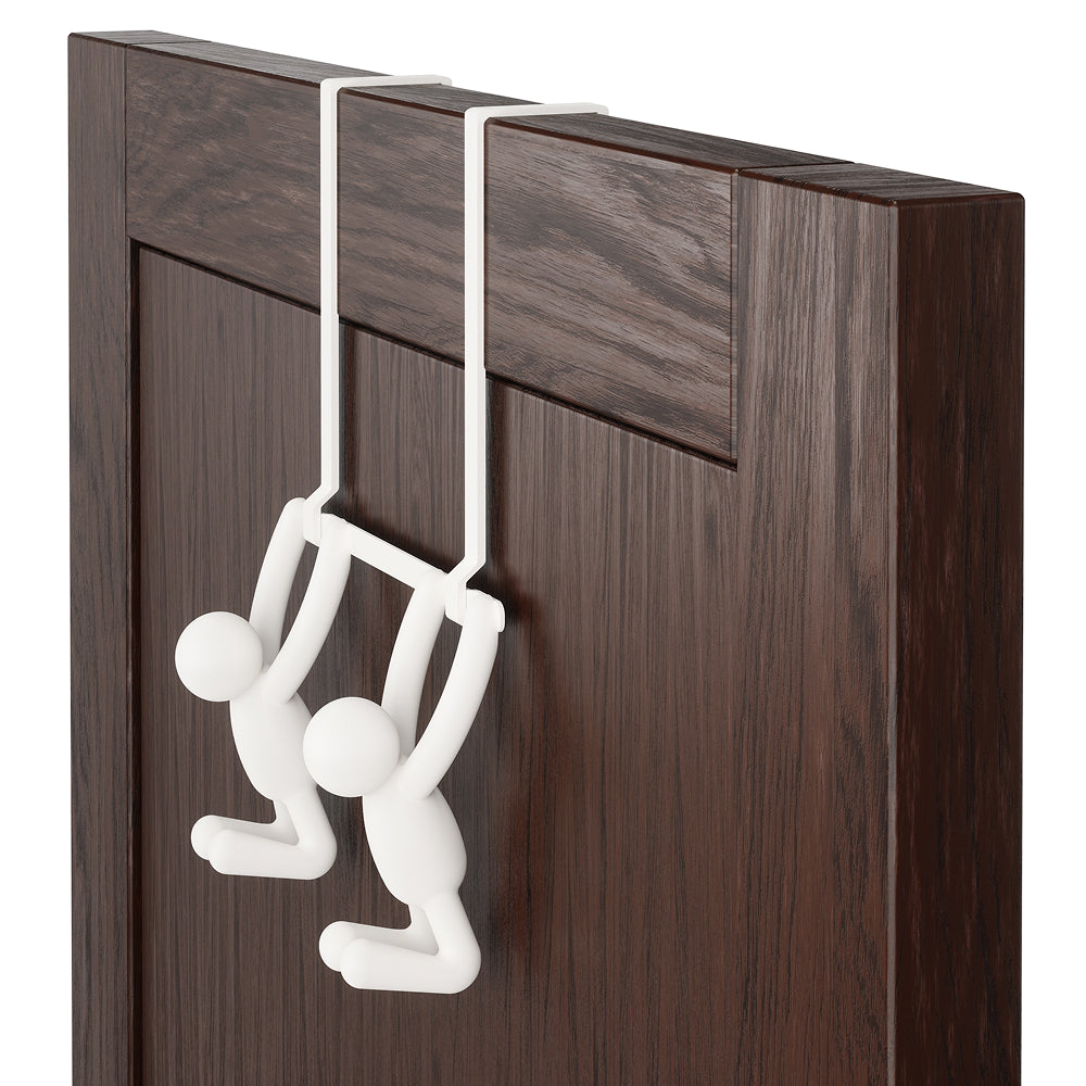 מתלה לדלת BUDDY מטפס לבן