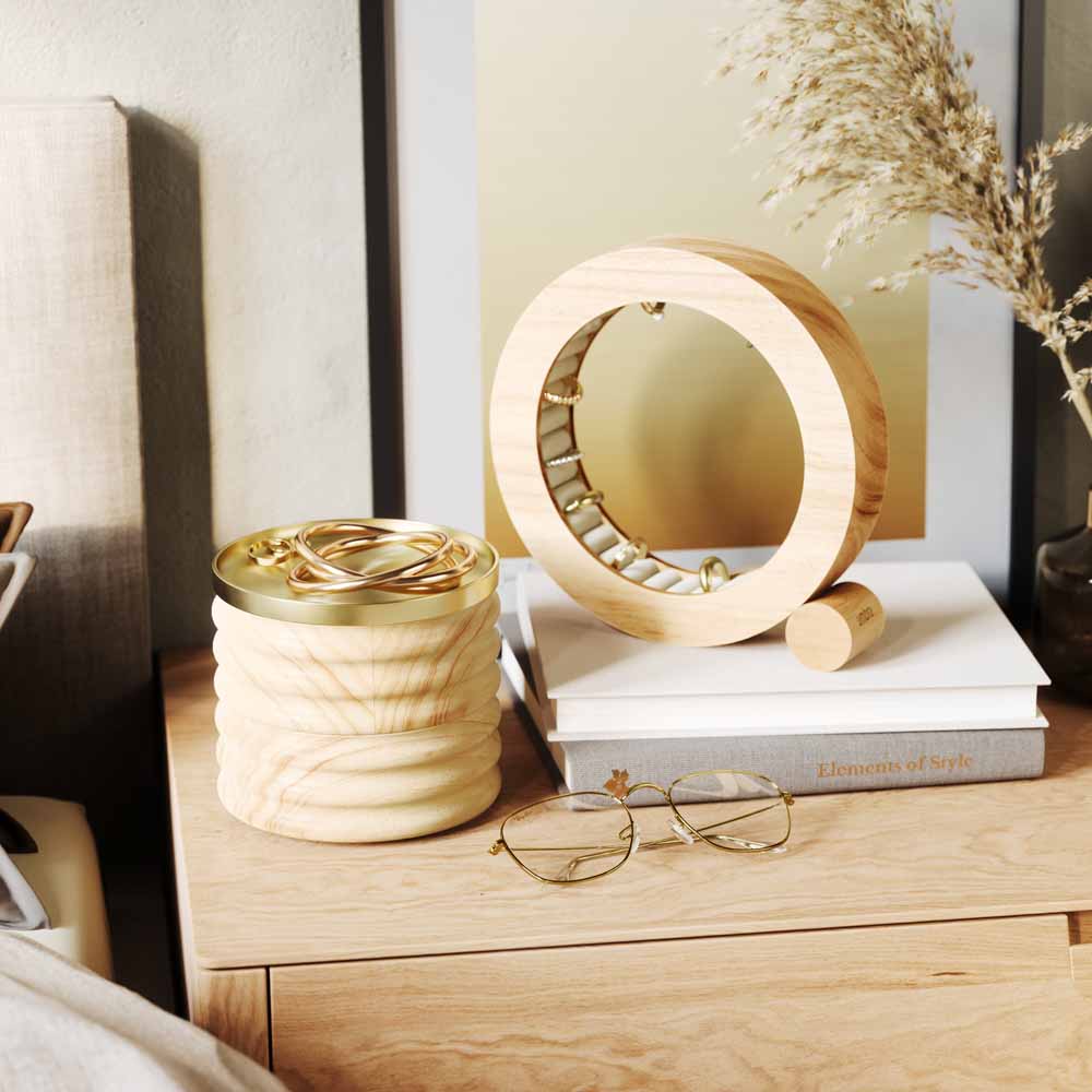 ארגונית תכשיטים FERRIS עץ טבעי