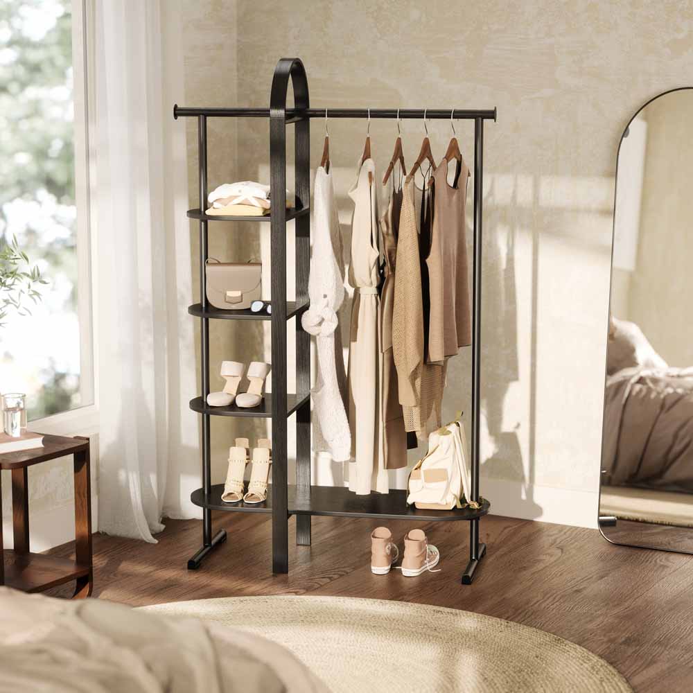 מתלה לבגדים Bellwood שחור