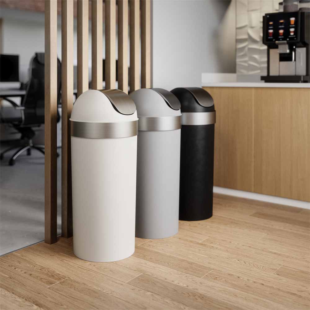 פח עם מכסה, 62 ליטר VENTTI אפור