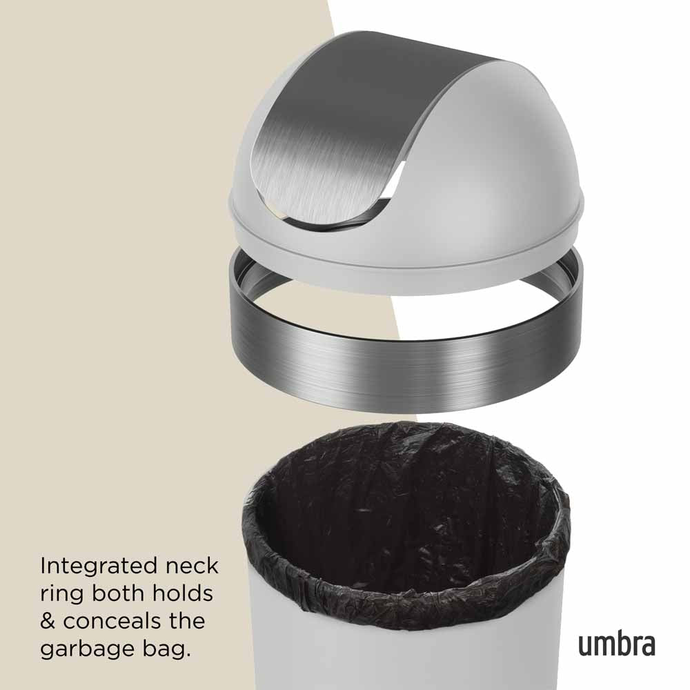 פח עם מכסה, 62 ליטר VENTTI אפור