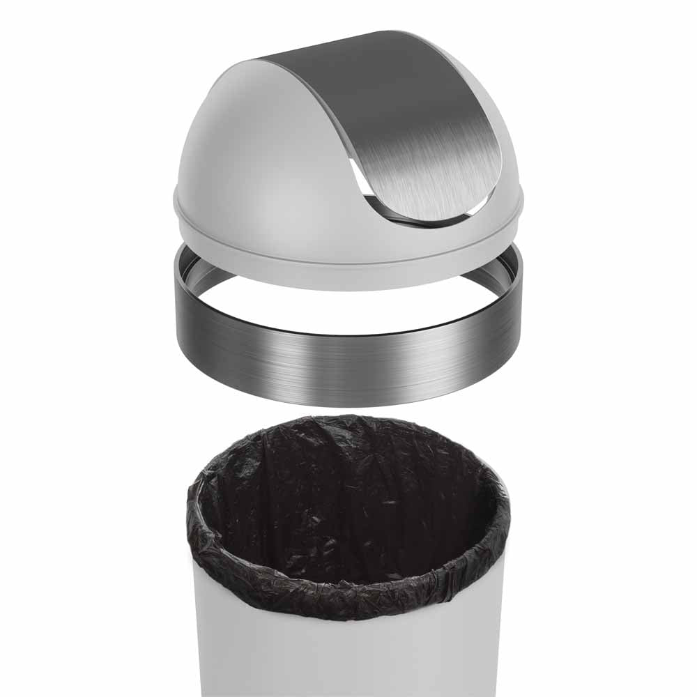 פח עם מכסה, 62 ליטר VENTTI אפור