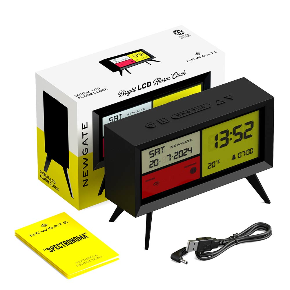 Spectronoma Black Alarm Clock
