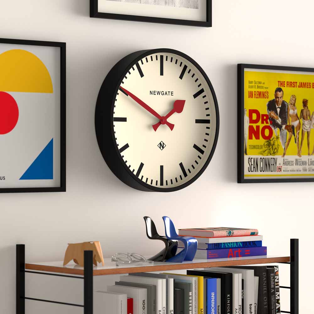 Universal Line Wall Clock - Black