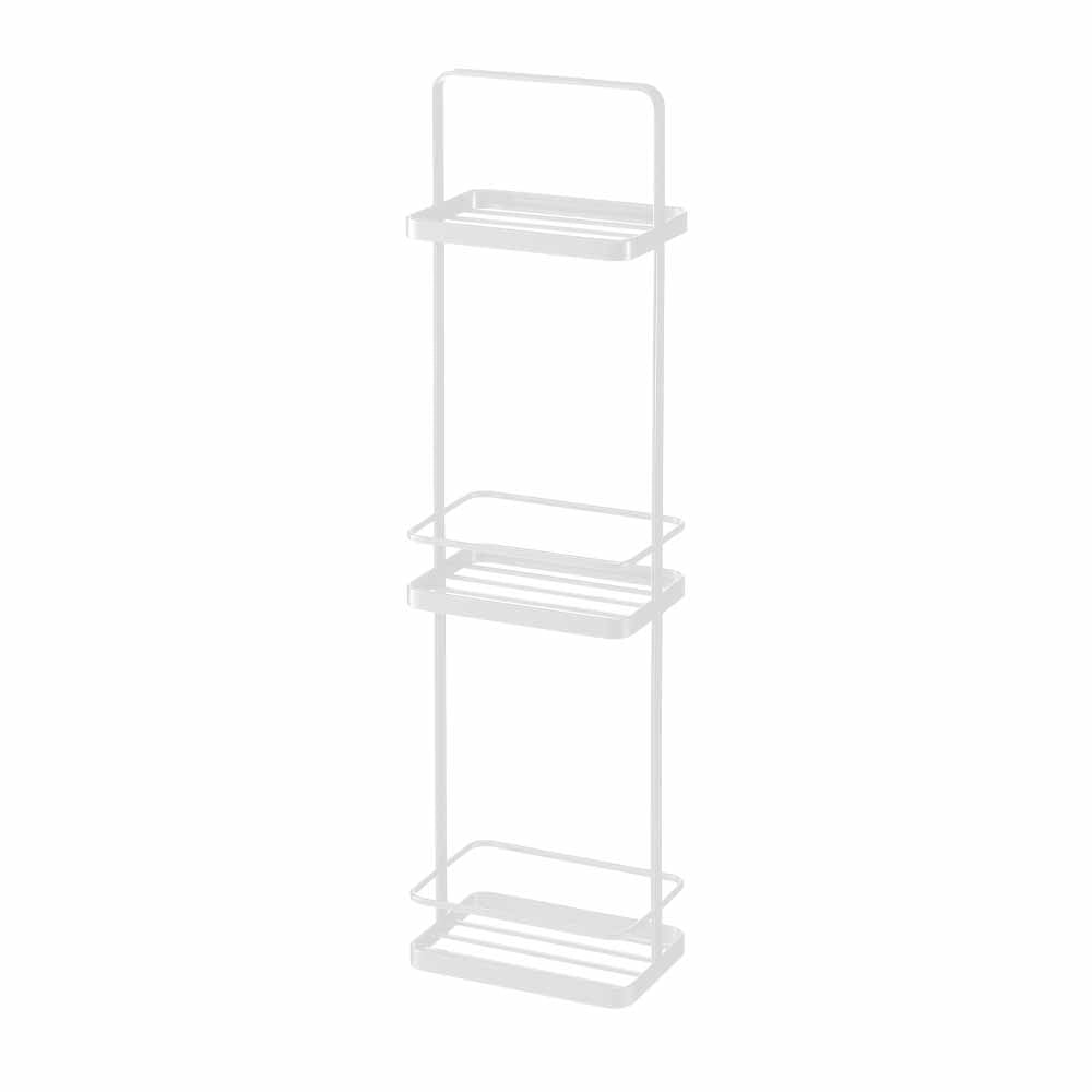 מעמד 3 מדפים לבן