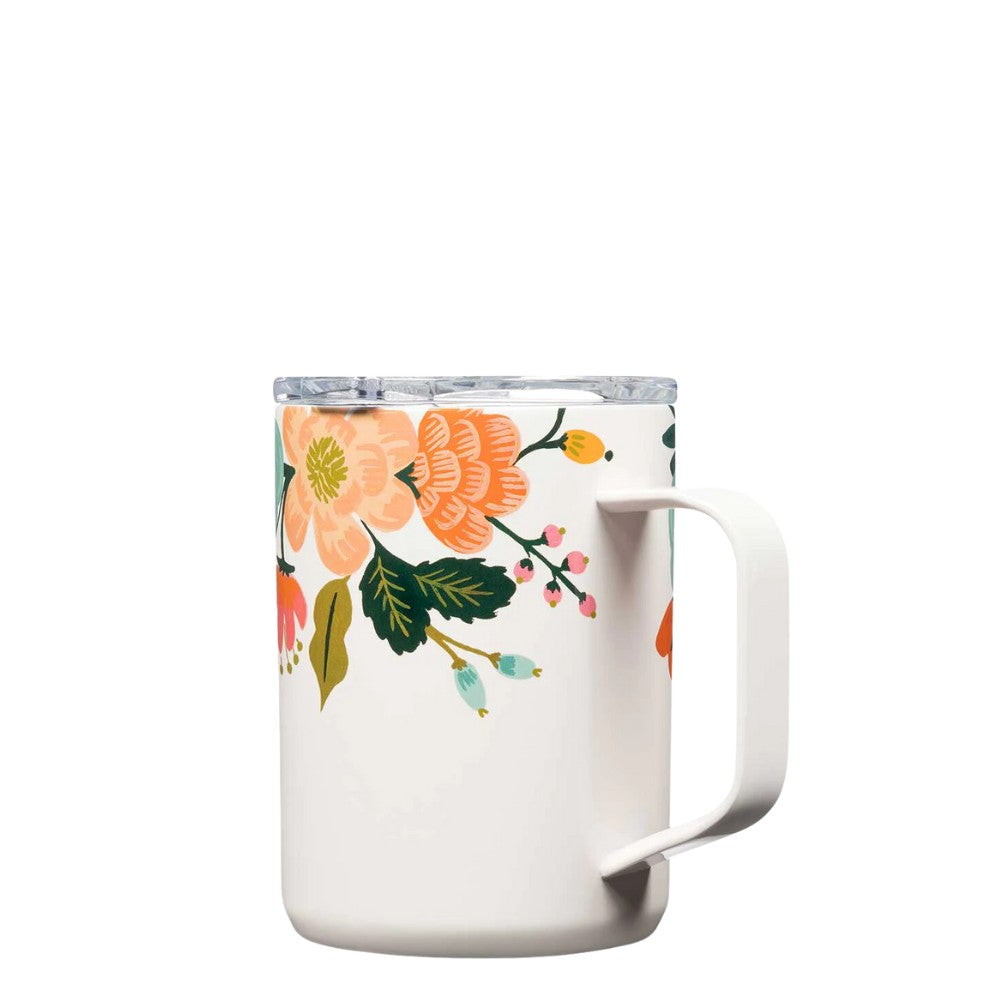 ספל 475ML MUG פרחוני קרם