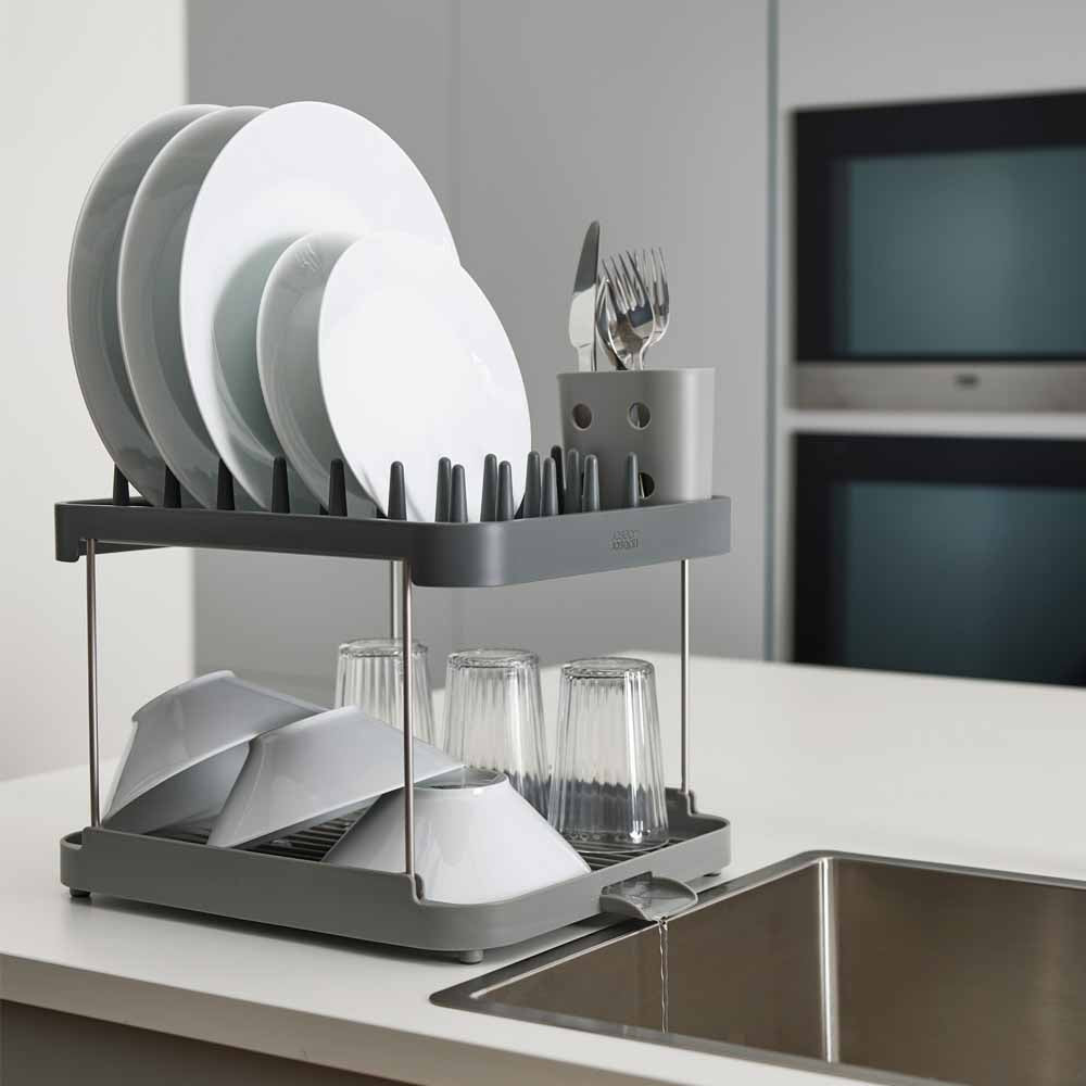 מעמד ייבוש כלים 2 קומות אפור DUO