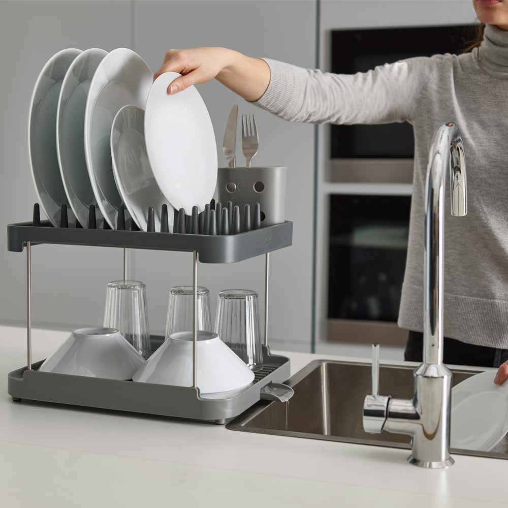 מעמד ייבוש כלים 2 קומות אפור DUO