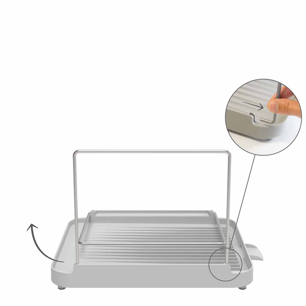 מעמד ייבוש כלים 2 קומות אפור DUO