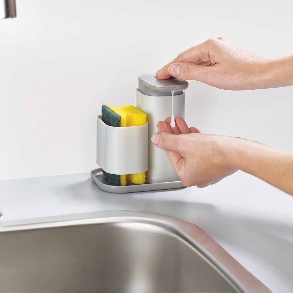 דיספנסר לסבון עם מחזיק ספוג DUO