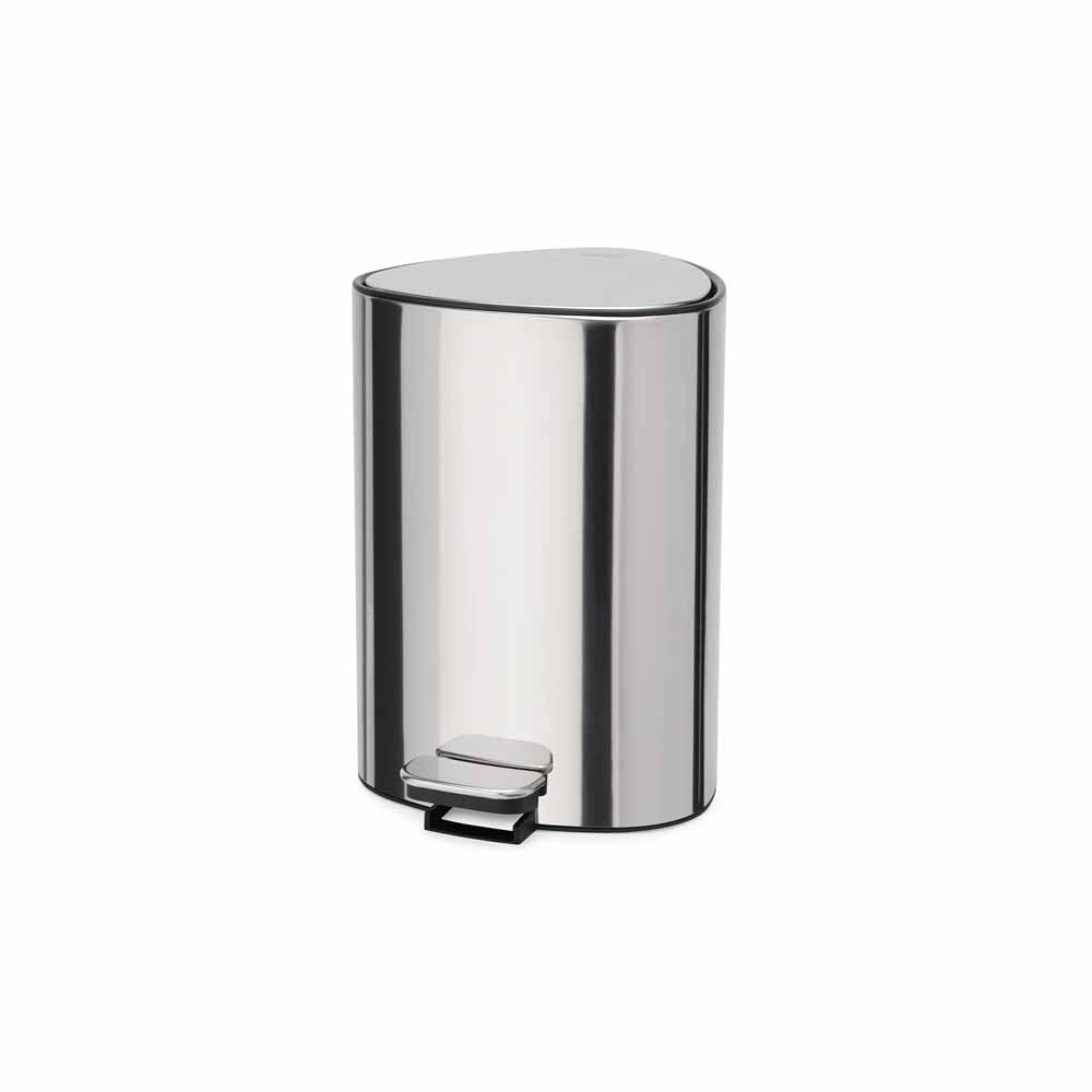 פח לשירותים EasyStore Luxe כסוף