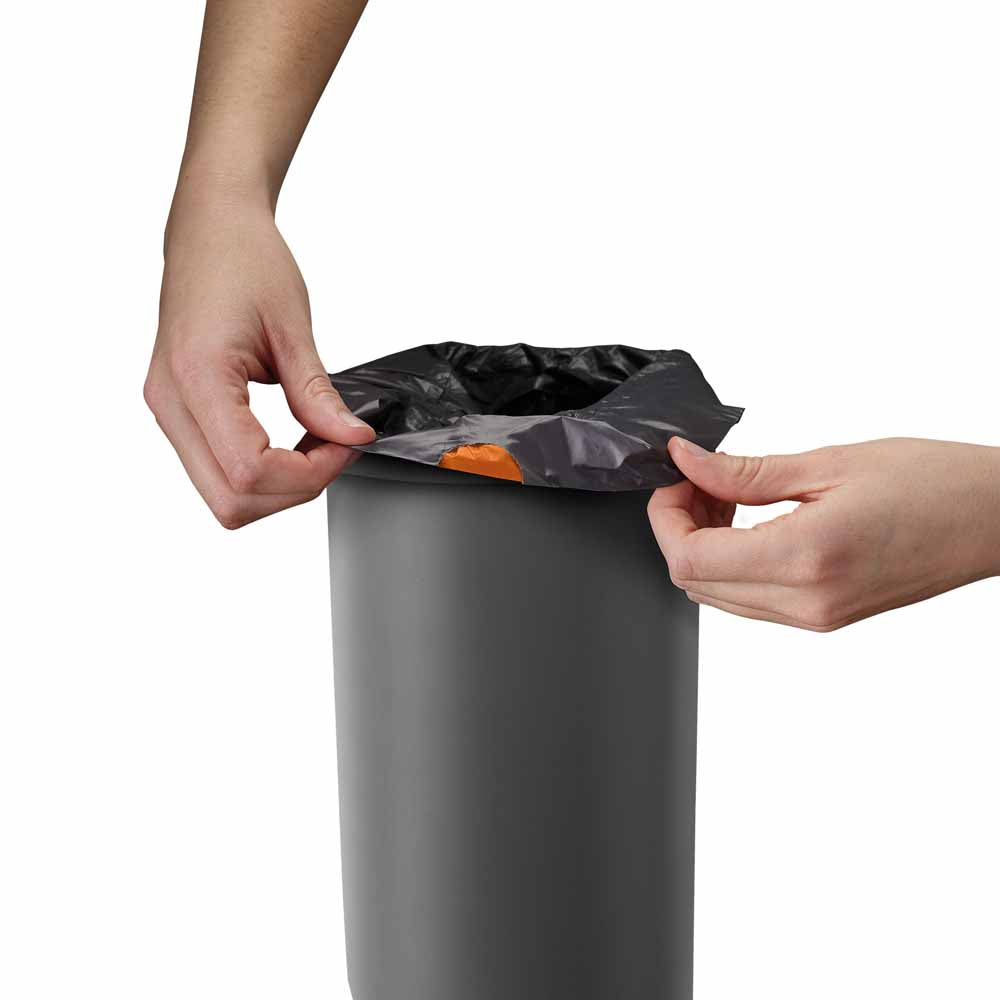 פח לשירותים EasyStore Luxe כסוף
