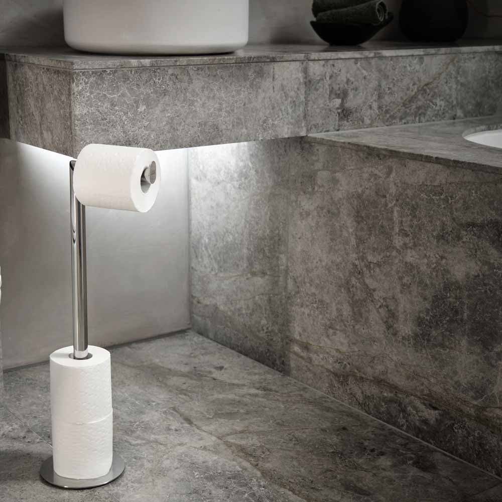 EasyStore toilet paper stand, silver