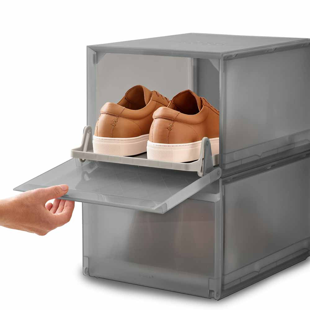סט 2 קופסאות אחסון לנעליים Shoecase