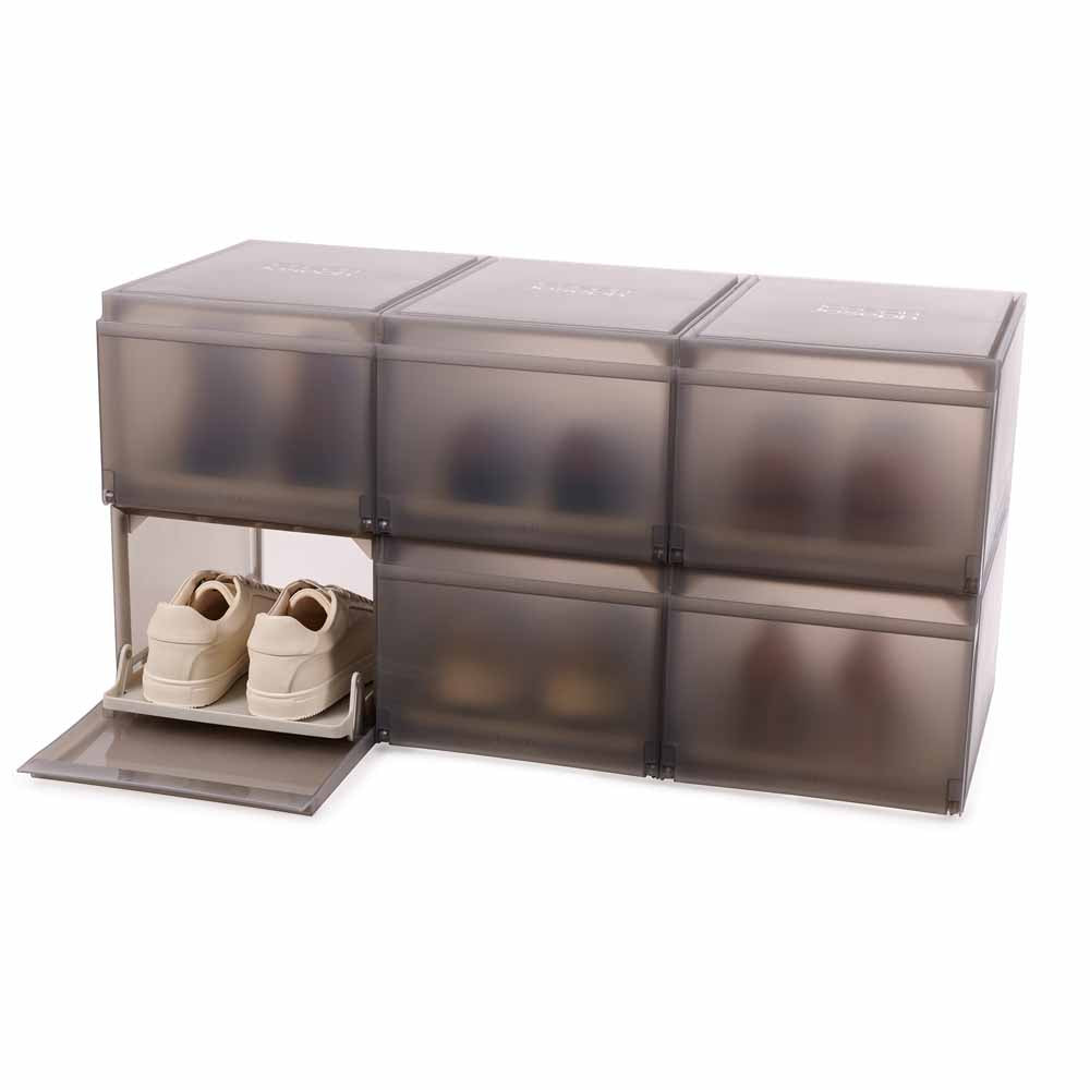 סט 6 קופסאות אחסון לנעליים Shoecase