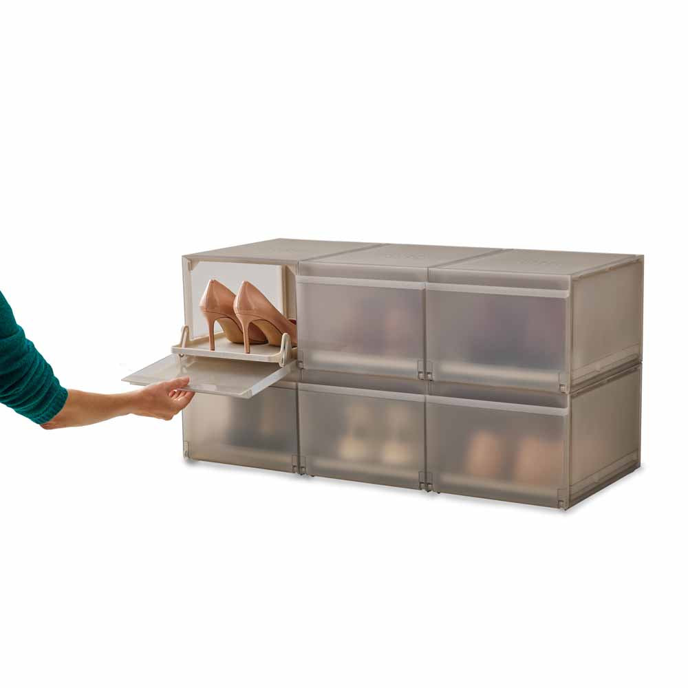 סט 6 קופסאות אחסון לנעליים Shoecase