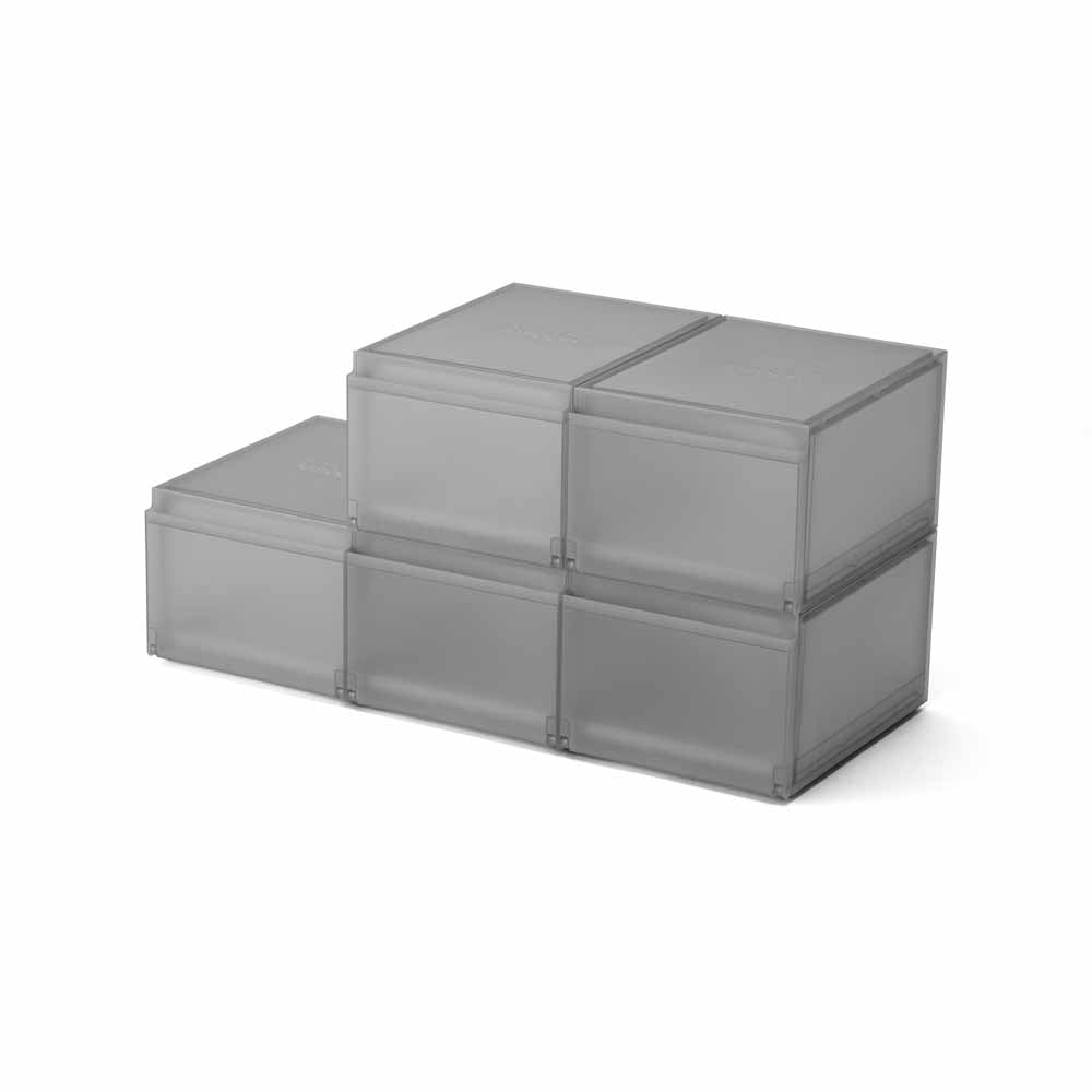 סט 6 קופסאות אחסון לנעליים Shoecase