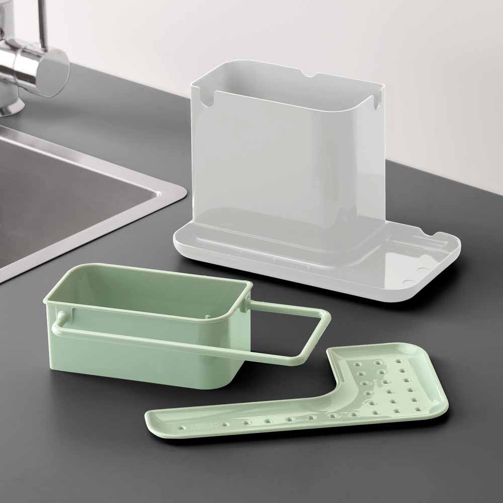 ארגונית לכיור CADDY אפור בהיר /ירוק