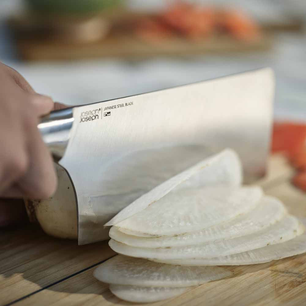 ELEVATE 4-Piece Knife Set + Scissors and Bamboo Stand