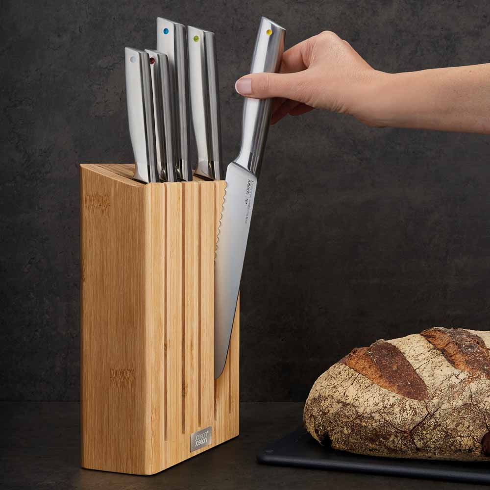 ELEVATE 5-Piece Knife Set with Bamboo Stand