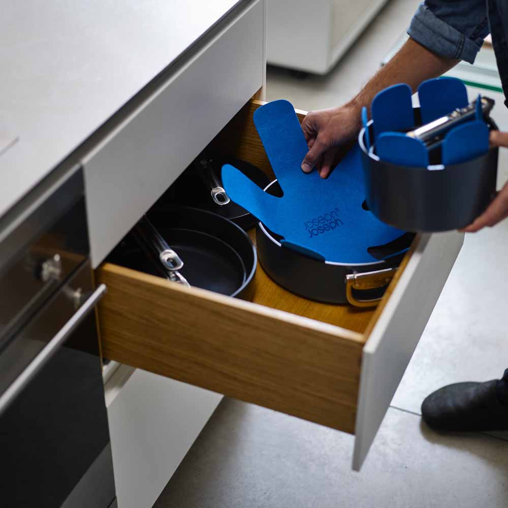 סט 3 קלחות SPACE 15+19+23 ס"מ עם מכסים ואחסון (10 חלקים)