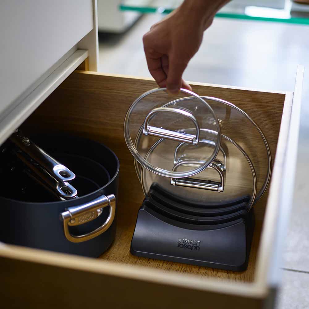 סט 3 קלחות SPACE 15+19+23 ס"מ עם מכסים ואחסון (10 חלקים)