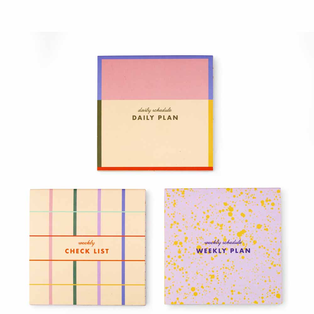 סט 3 בלוקי נייר ממו