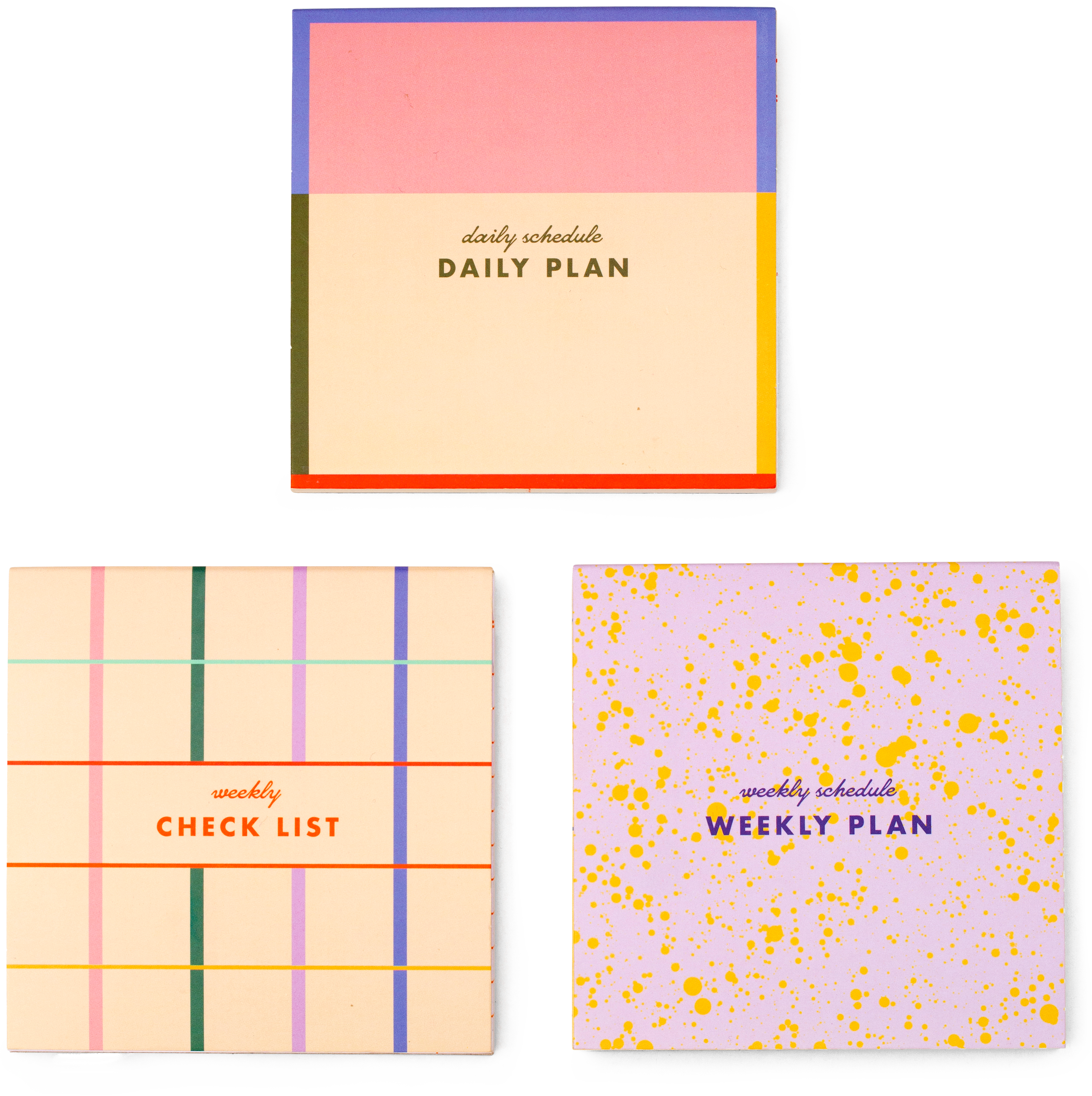 סט 3 בלוקי נייר ממו