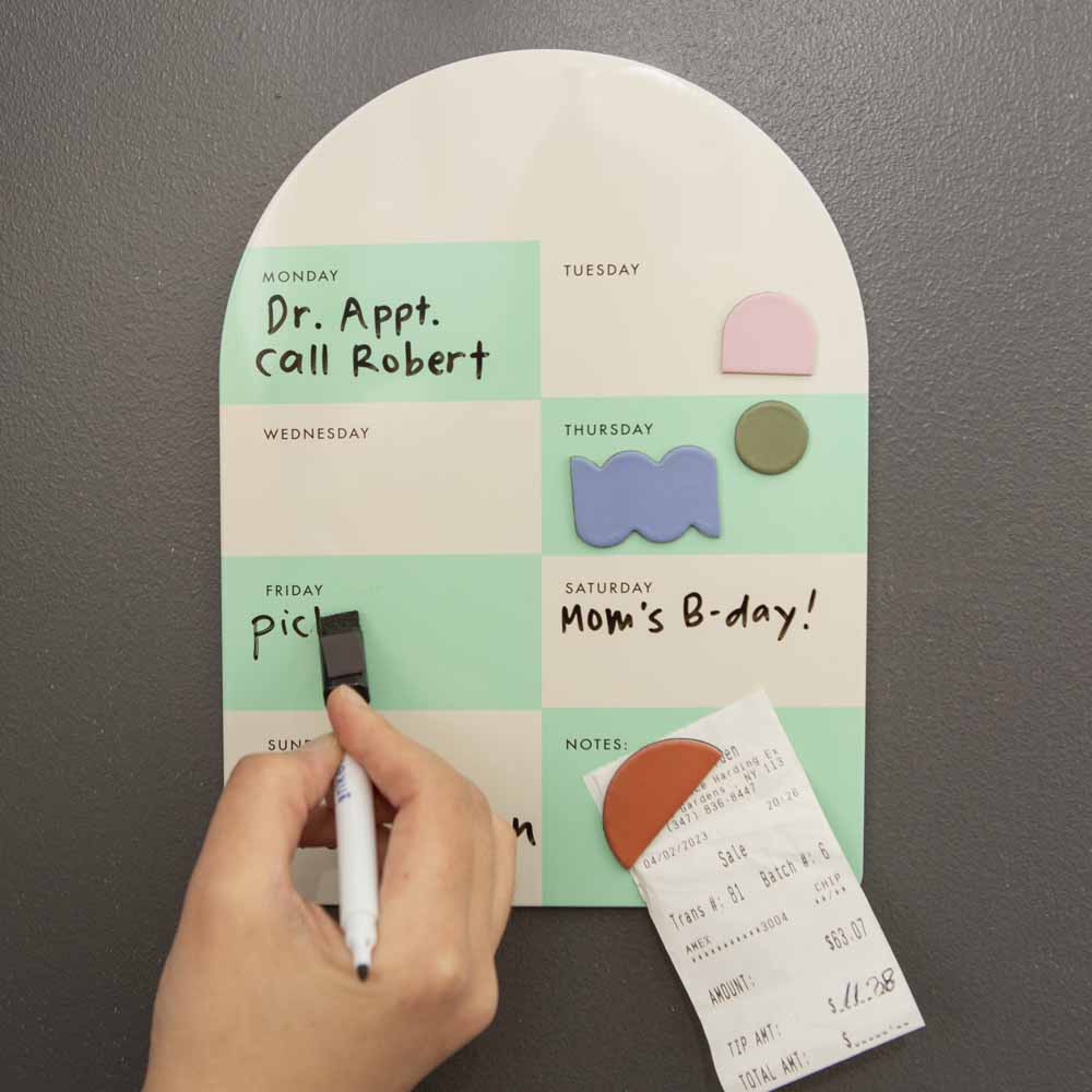 לוח תכנון שבועי מגנטי