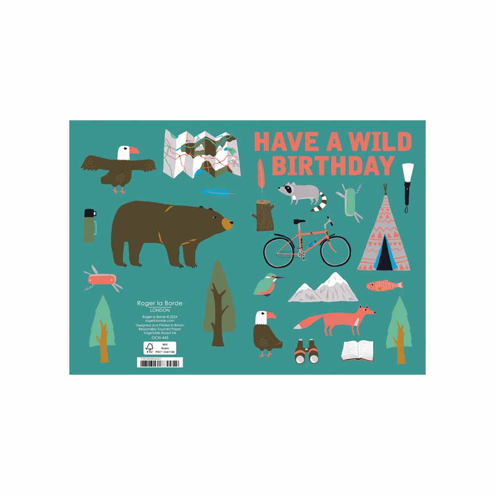 Birthday Greeting Card Camping GCN 445