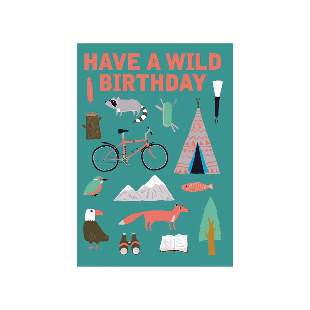 Birthday Greeting Card Camping GCN 445