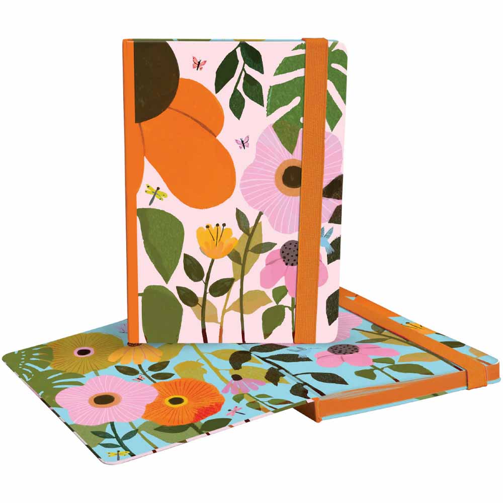 פנקס פרחים ורוד A5 195