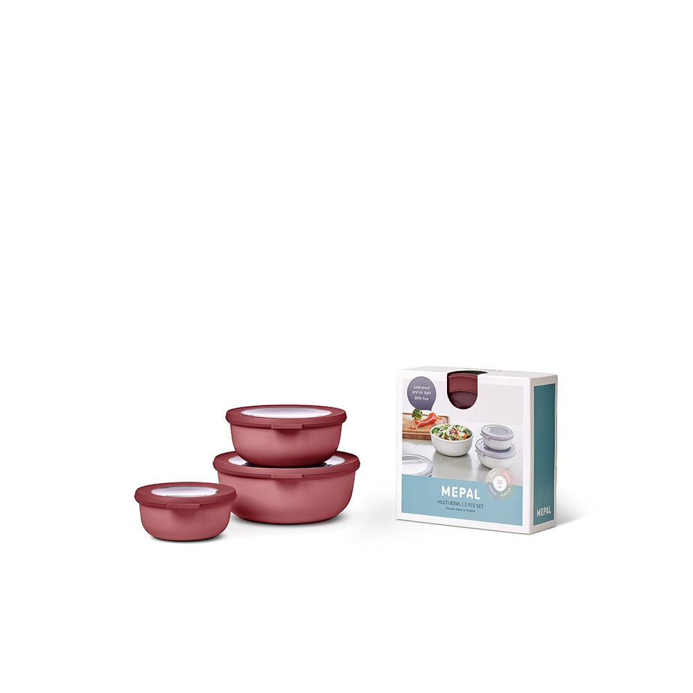 סט 3 קערות אחסון CIRQULA M רימון