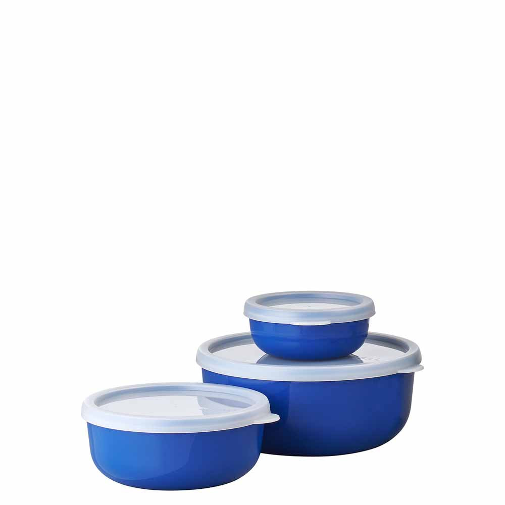 סט 3 קערות אוכל עגולות LUMINA L כחול