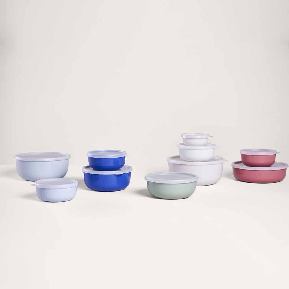 סט 3 קערות אוכל עגולות LUMINA לבן