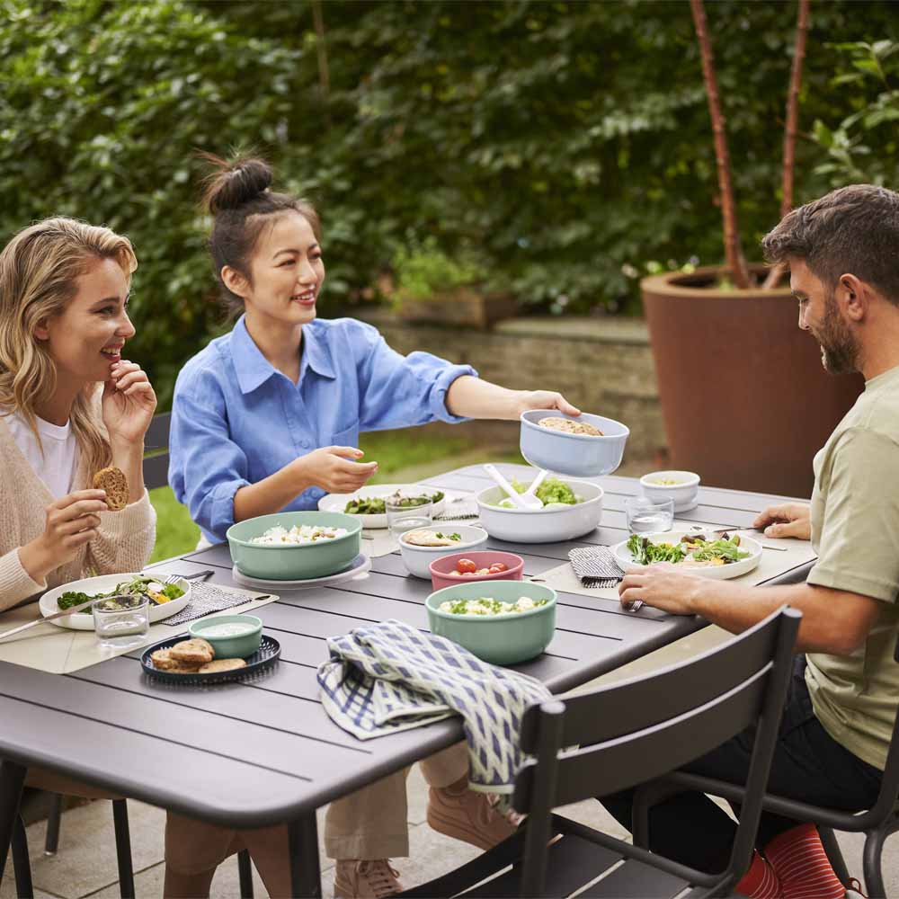 סט 3 קערות אוכל עגולות LUMINA לבן