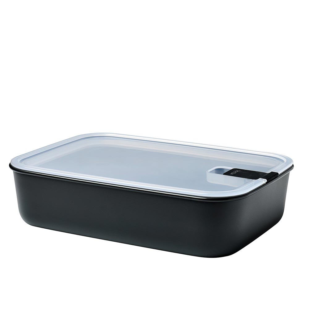 קופסת אוכל easyclip שחור 2.25 ליטר