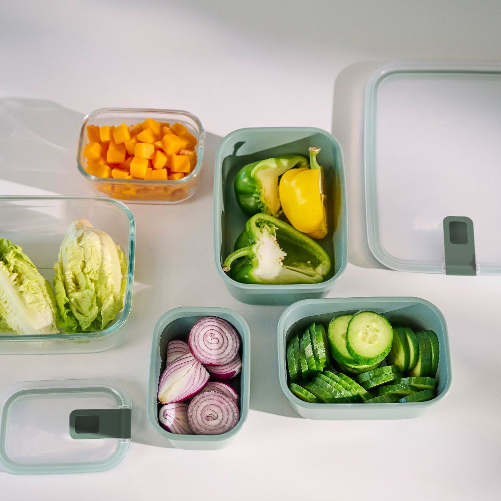 קופסת אוכל זכוכית easyclip SAGE 450 מ"ל