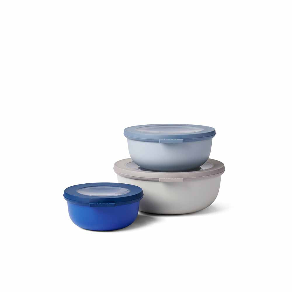 סט 3 קערות אחסון CIRQULA M גווני כחול