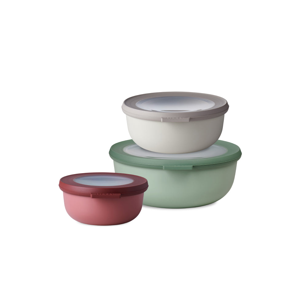 סט 3 קערות אחסון CIRQULA M שלושה גוונים