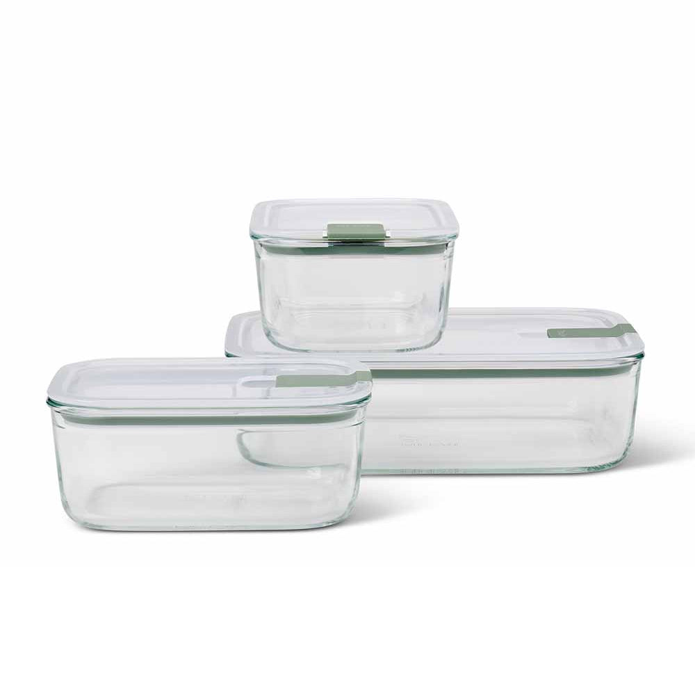 סט 3 קופסאות אוכל זכוכית easyclip SAGE M